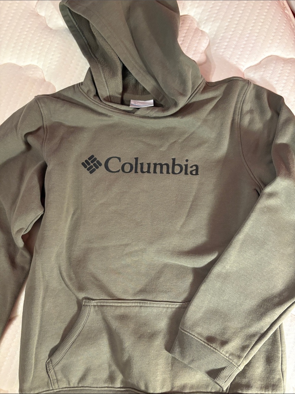Columbia boys Hoodie in Olive Green with size L 14-16